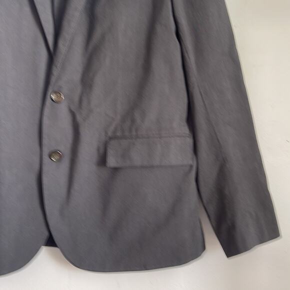J. Crew 100% cotton textured unstructured unlined light weight sport coat blazer - Picture 4 of 7